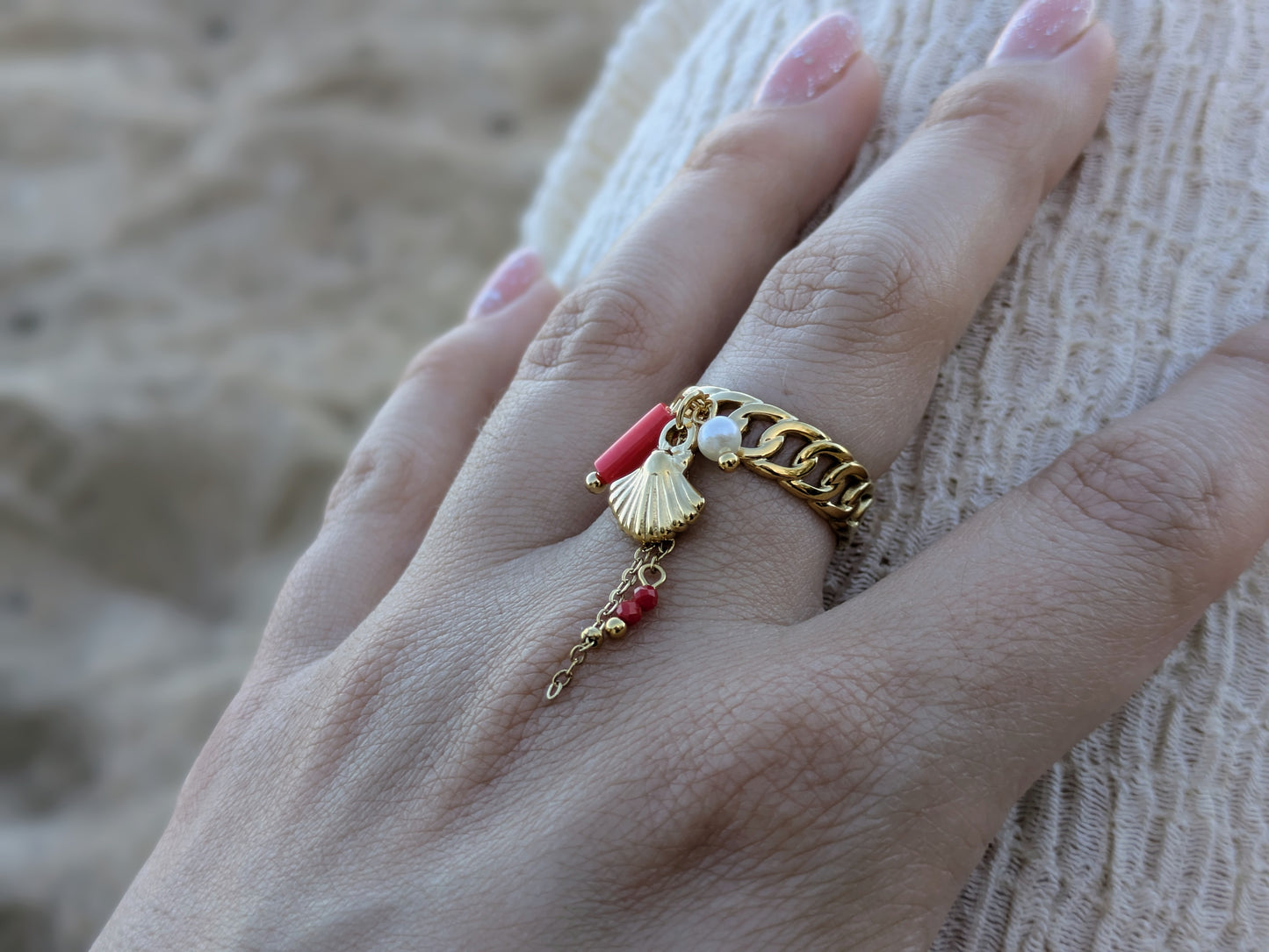 Bague breloques - Coralia