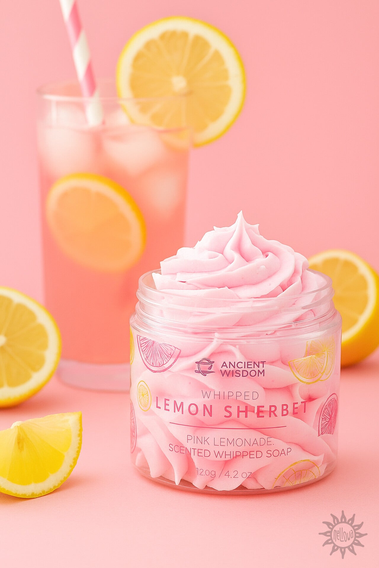 Savon crème fouettée - LIMONADE ROSE - 120g