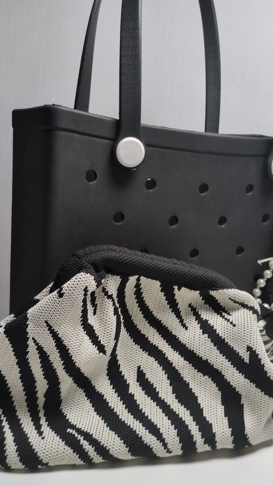Petit sac/ trousse imprimé zèbre