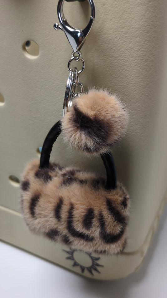 Porte clé imprimé léopard