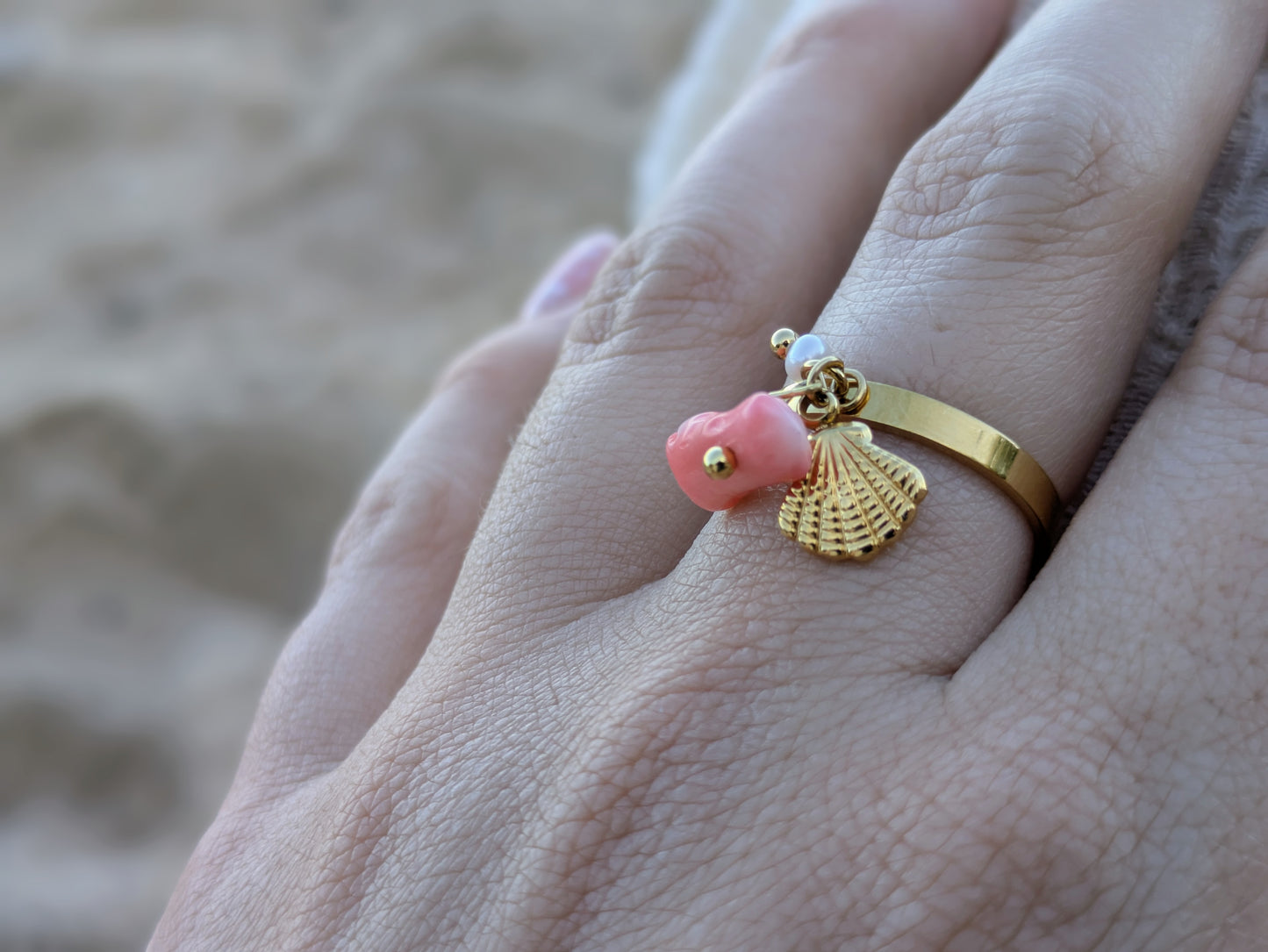 Bague breloques - Océana