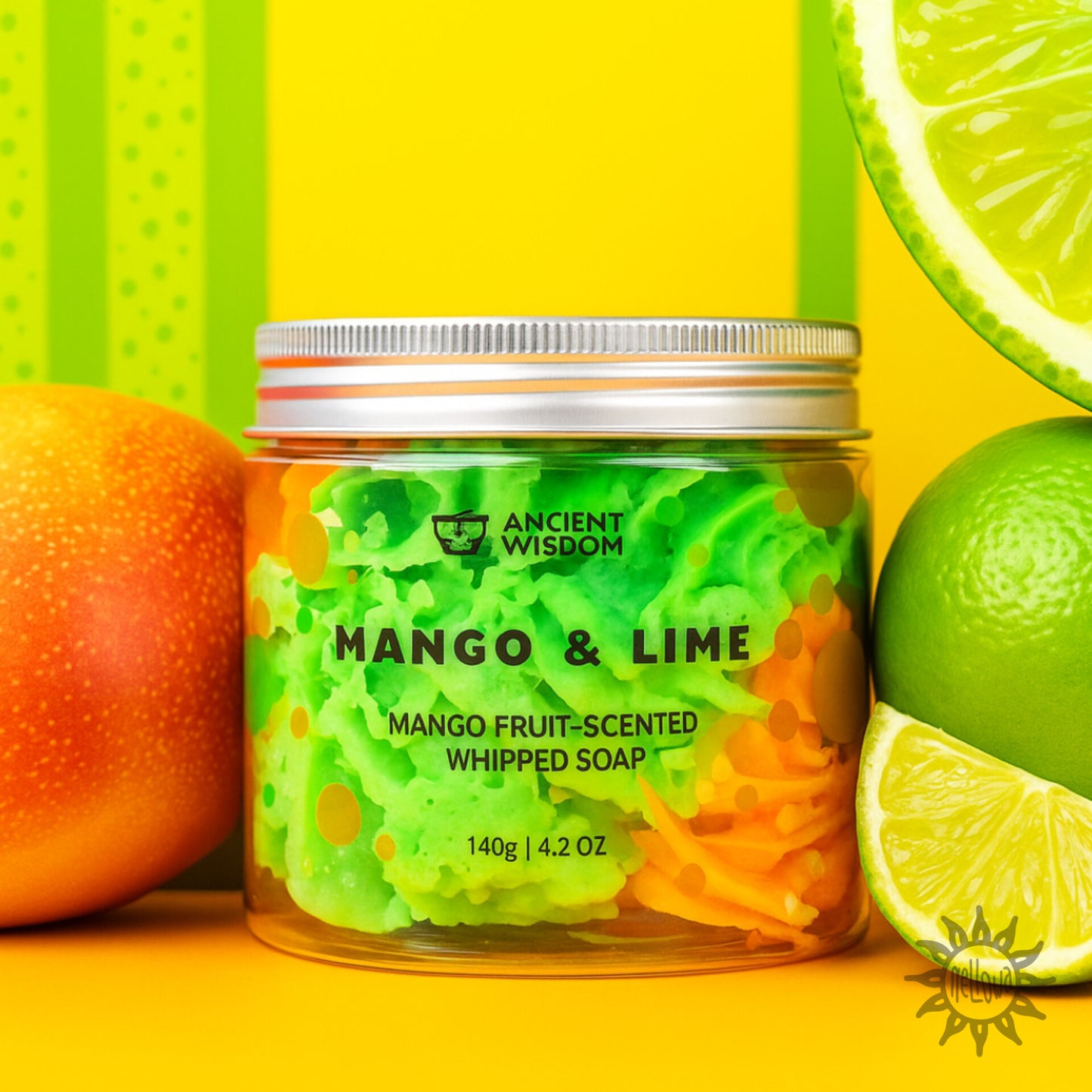 Savon crème fouettée - MANGUE ET CITRON VERT - 120g